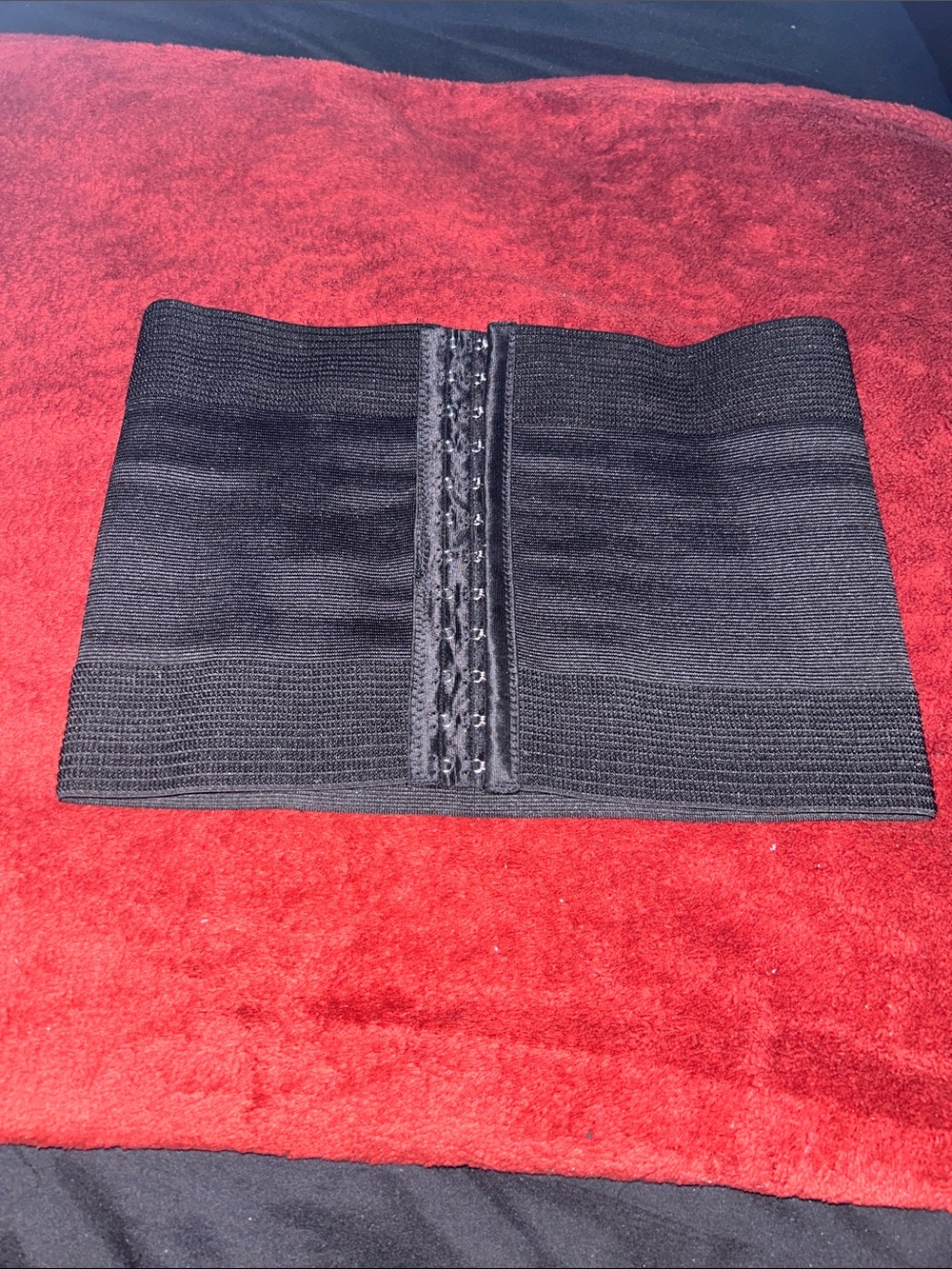Black Waist Cincher with Front Hook Closure